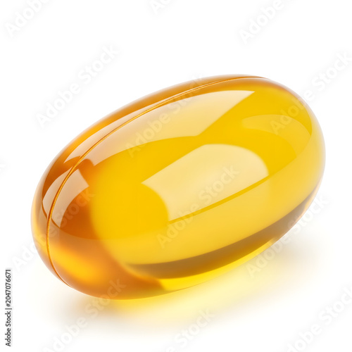 Golden omega 3 fish oil softgel capsule