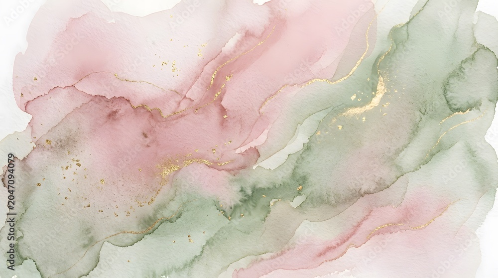 Fototapeta premium Soft Pink Marble Watercolor Abstract Background Texture