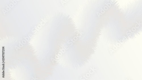 Soft White Fur Wave Abstract Background with Copy Space