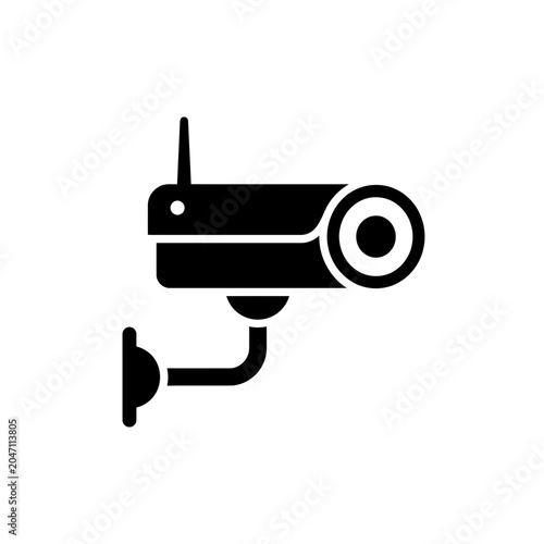 Security Camera Icon — Wireless Surveillance Symbol