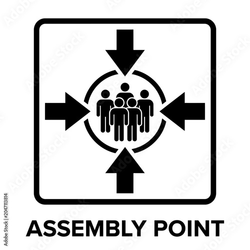 Emergency Assembly Point Safety Sign