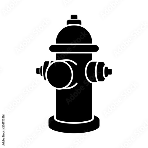 Fire Hydrant Silhouette Icon