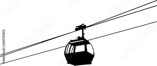 Cable Car, Gondola Lift, Transportation Icon, Travel Vector