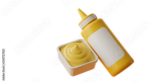 Fresh butter melting on warm toast slice with knife on white background