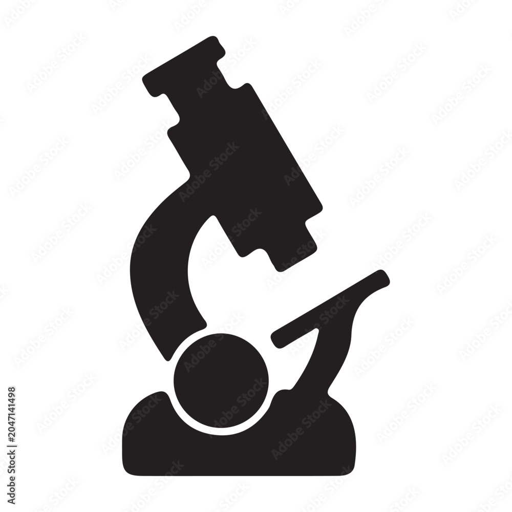 Ταπετσαρία Microscope illustration showing slide and eyepiece for scientific research purpo