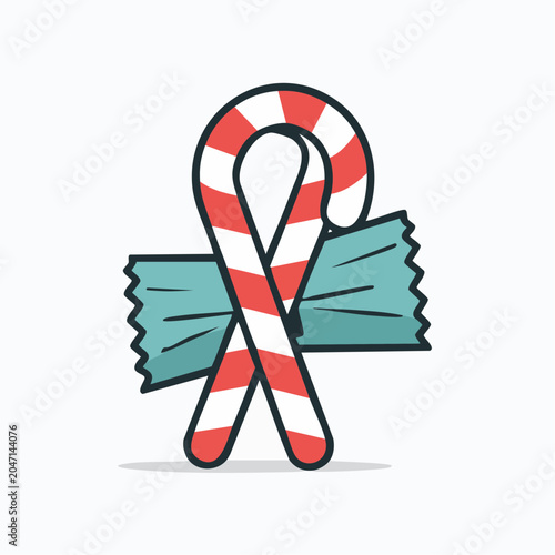 Christmas Candy Cane Icon