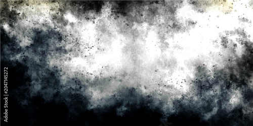Tableau sur toile Abstract smoke and dust texture, chaotic cloud formation with dark background and bright light in middle, atmospheric grunge effect