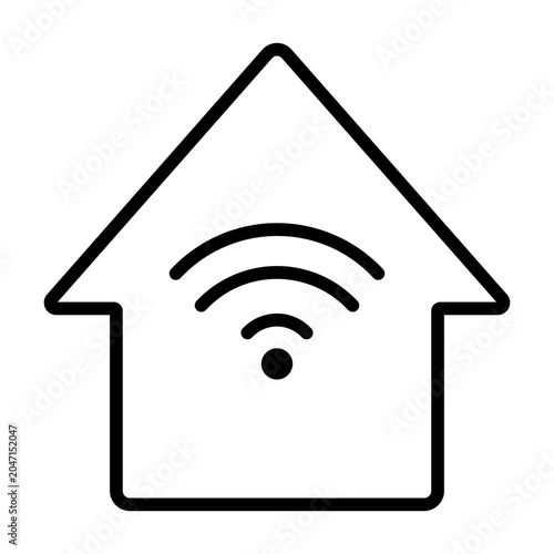 Smart Home Line Icon