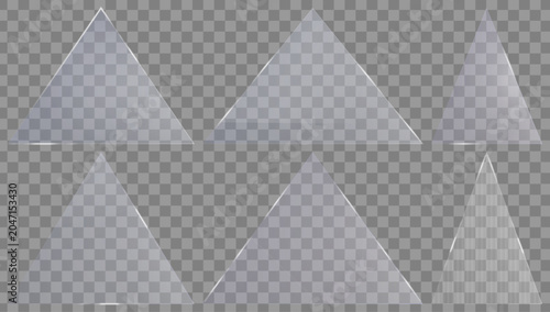 Photos Frosted Glass Geometric Vector Transparent Diamond Shape Glossy Modern UI Design