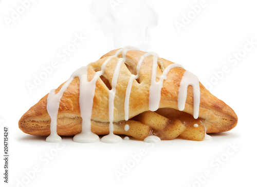 Apple Turnover with Glaze Drip