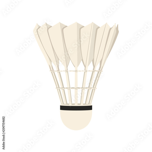 Flat Vector Badminton Shuttlecock Icon