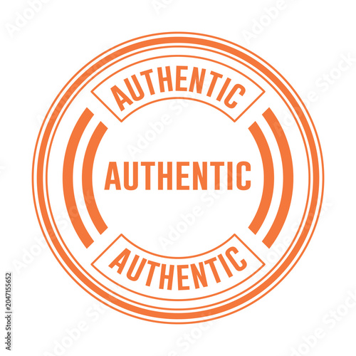 Authentic Stamp vector design templates simple and modern concept