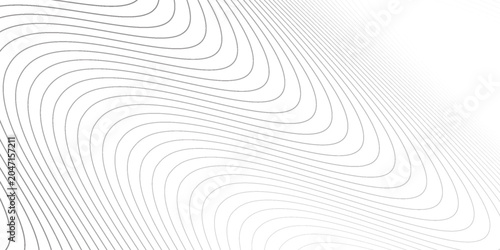 Vector Illustration of Abstract Wavy Lines on Transparent Background – Perfect for Use in Digital Science Themes, Network Technology Designs, Machine Learning Infographics, and UI Concepts