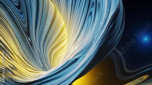 Elegant Flowing Silk Like Abstract Motion