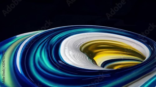 Abstract Metallic Curves Motion Background