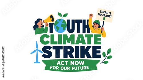 Youth Climate Strike Activists Rally for Future.