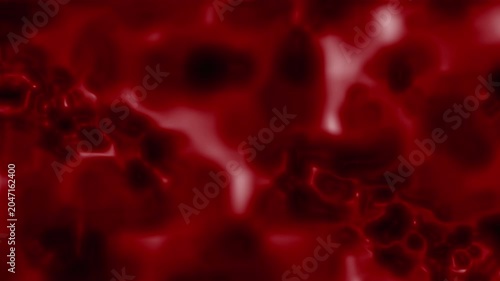 Microscopic red biological cells depicting organic structure for medical laboratory imagery, suitable for science presentations, publications, and educational materials.
