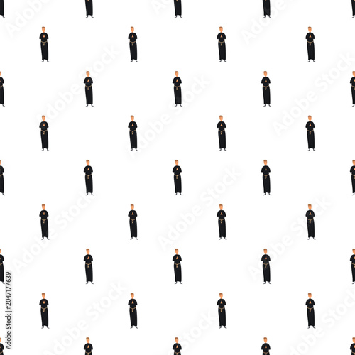 Foto Religious man standing and praying, forming a repeating background