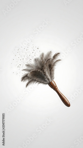 Dust removal icon clearing parti… isolated on a clean white background