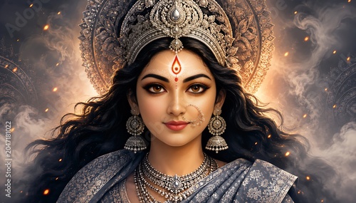 Godess Durga on Maha Navratri, Navadurga, Durga Puja, Sharad Navratri,  Jyeshtha Shukla Ashtami/Masik Durga Ashtami, Mahanavami, Vijayadashami,
Dussehra, Durga/Mahakali/Jagadamba,  Bhavani
