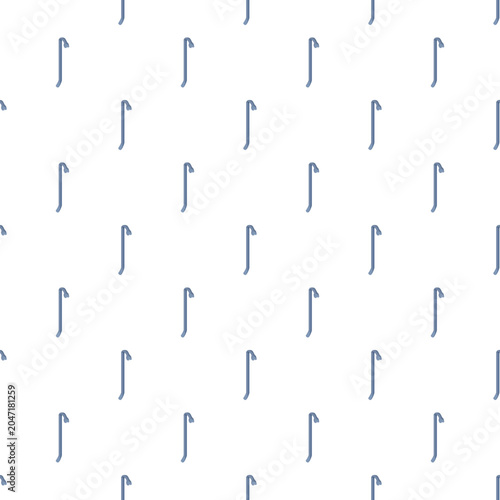 Tableau sur toile Repeating crowbar pattern forming a light blue and white seamless background