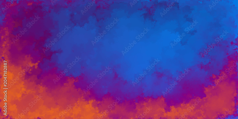 Fototapeta premium Abstract colorful watercolor background with vibrant paint texture and artistic grunge design