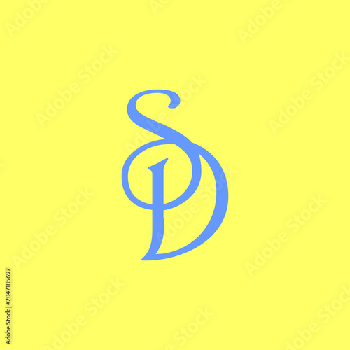 LETTER SD DS LOGO VECTOR