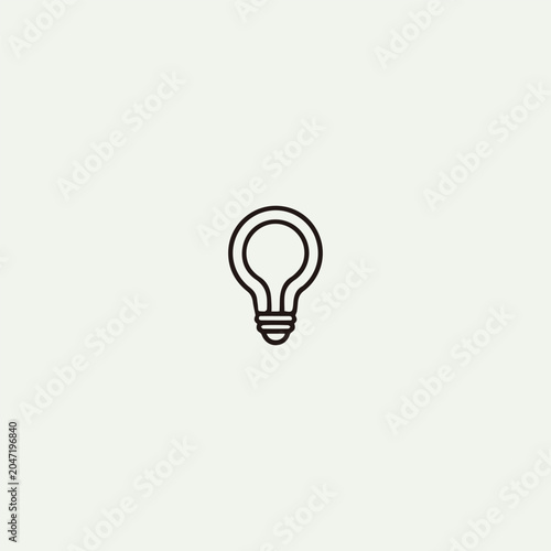 Lamp logo style icon design template vector illustration