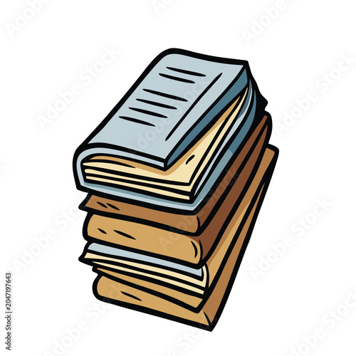 logo design vector illustration cartoon newspaper