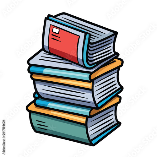logo design vector illustration cartoon newspaper
