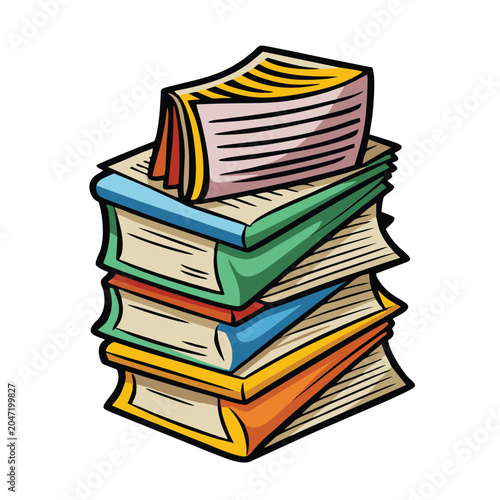 logo design vector illustration cartoon newspaper