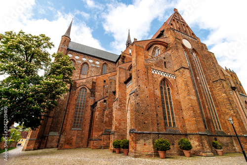 Exterior of the St. George Church in Wismar, Mecklenburg-Vorpommern - Germany, Europe