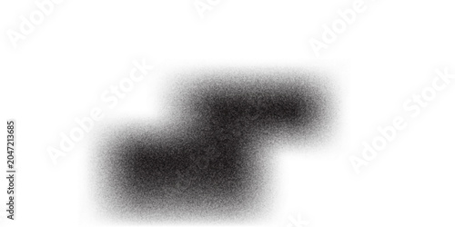 Foto An amorphous black splotch with a spray paint effect