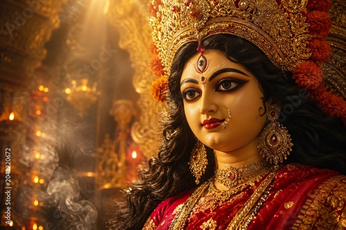 Godess Durga on Maha Navratri, Navadurga, Durga Puja, Sharad Navratri, Jyeshtha Shukla Ashtami/Masik Durga Ashtami, Mahanavami, Vijayadashami, Dussehra, Durga/Mahakali/Jagadamba, Bhavani