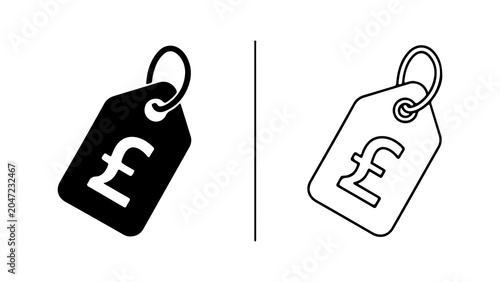 Photos British Pound Sterling Price Tag Icons