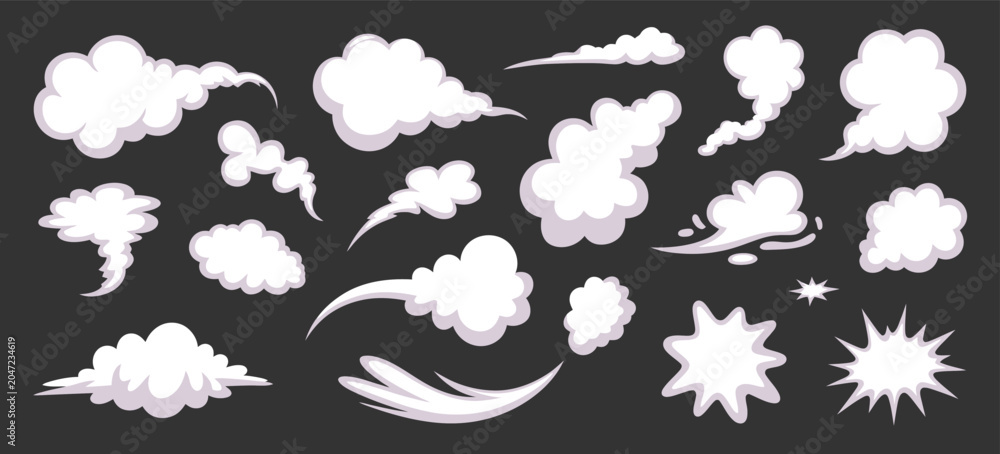 Fototapeta premium smoke vapor trail particle motion animation graphic design assets