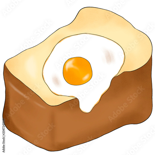 fried egg on toast
