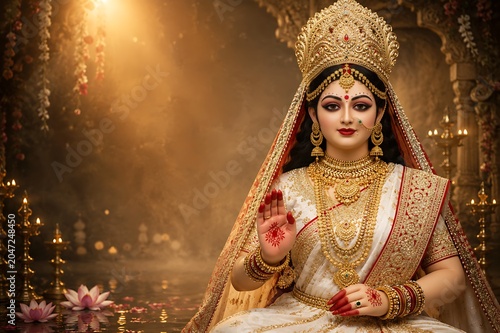 Godess Durga on Maha Navratri, Navadurga, Durga Puja, Sharad Navratri, Jyeshtha Shukla Ashtami/Masik Durga Ashtami, Mahanavami, Vijayadashami, Dussehra, Durga/Mahakali/Jagadamba, Bhavani