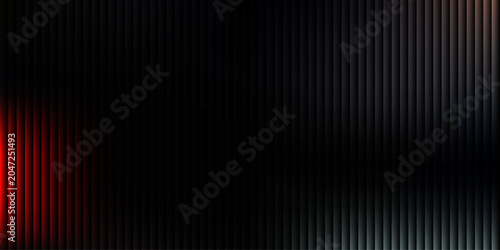 Fotografía Minimalist dark background featuring subtle red accent on left side with vertical line pattern for professional corporate presentations and high end luxury brand identity visual applications