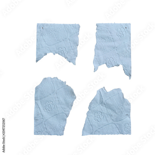 Tableau sur toile Soft knitted mittens with frayed edges