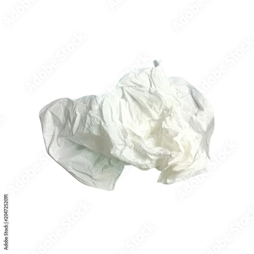 Fotografie Soft folded white cloth or fabric