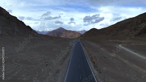 Magnetic Hill Ladakh 4K Drone View | Amazing Himalayan Roads & Gravity Defying Landscape