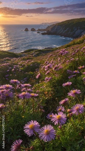 Vibrant Sea Aster Blossoms
