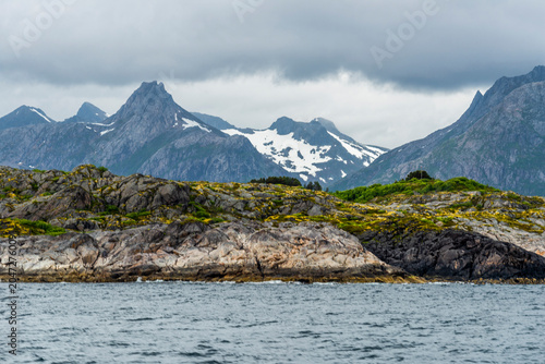 Bild auf Leinwand Lofoten Island, Norwegian Sea, Alesund, Hjorundfjord, Finnmark, Norway, Arctic,