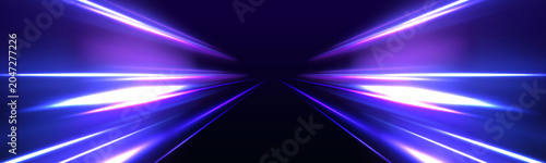 Photography Abstract image of speed motion on the road