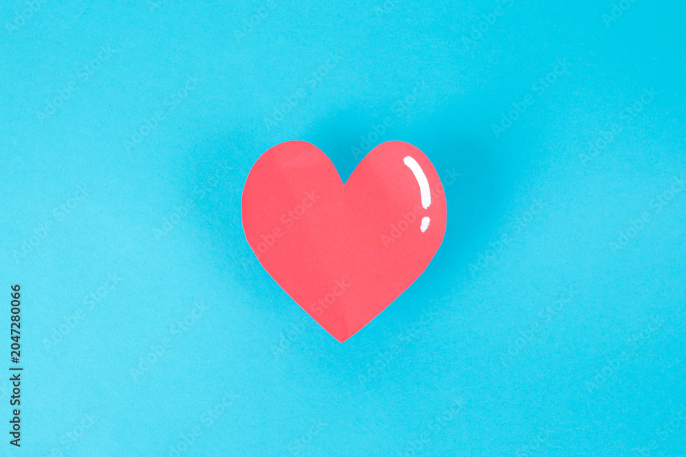 Fototapeta premium Paper Heart To Promote The World Donor Day Blood Donation Campaign
