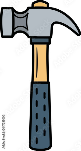 Bild auf Leinwand Hammer with wooden handle.