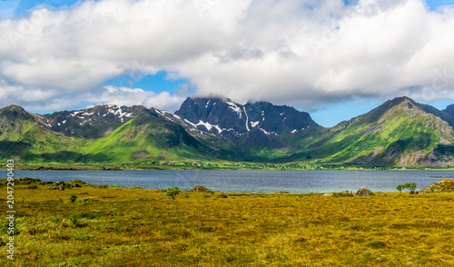Obraz na plátne Lofoten Island, Norwegian Sea, Alesund, Hjorundfjord, Finnmark, Norway, Arctic,