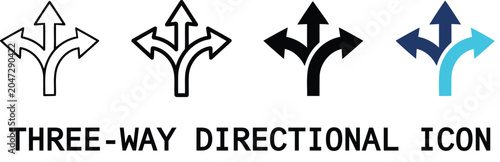 Foto Decision making arrows transparent background