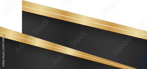 Canvastavla Elegant Black Gold Luxury Certificate Corner Border Frame Classic Ornament